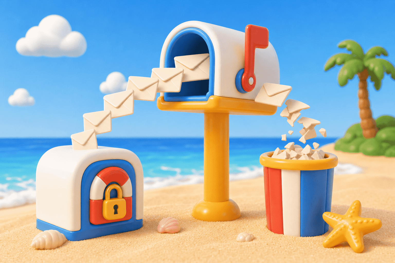 Mailbox sorting privacy alias envelopes from disposable email