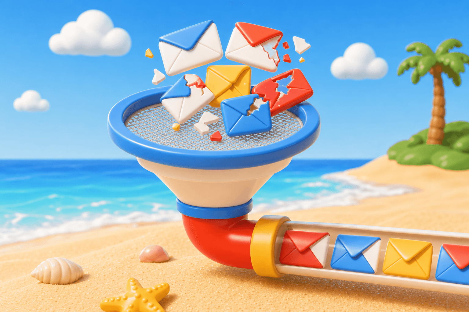 Sieve filtering risky email envelopes before they enter a sending pipeline