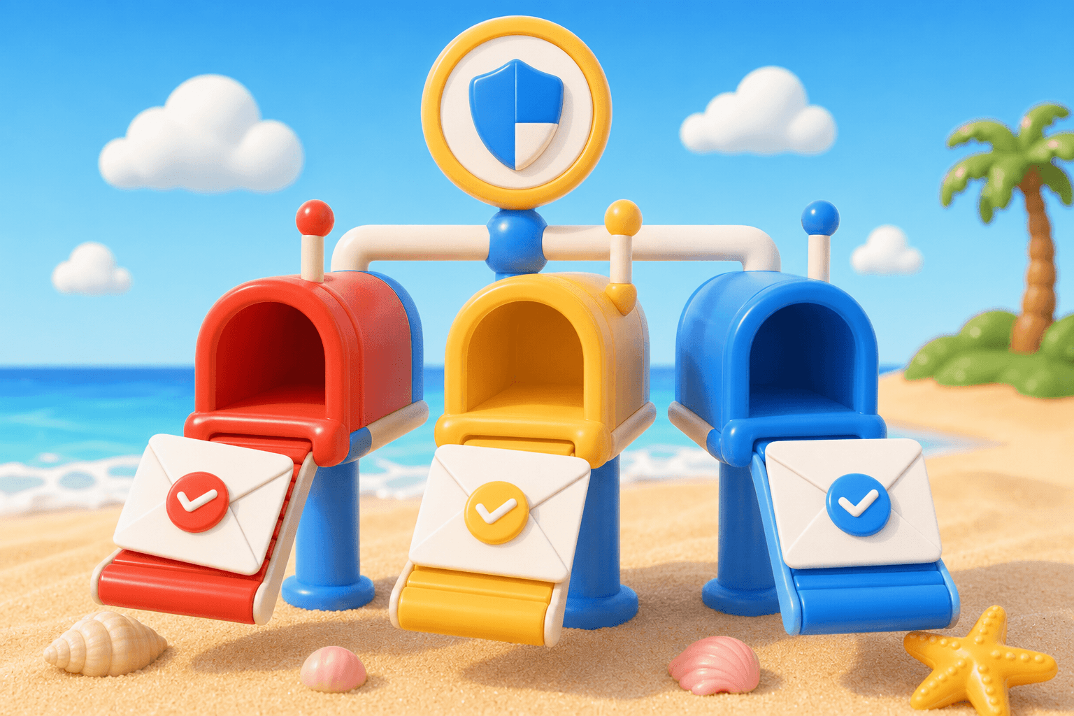 Envelopes checked before entering Microsoft-style mailbox slots