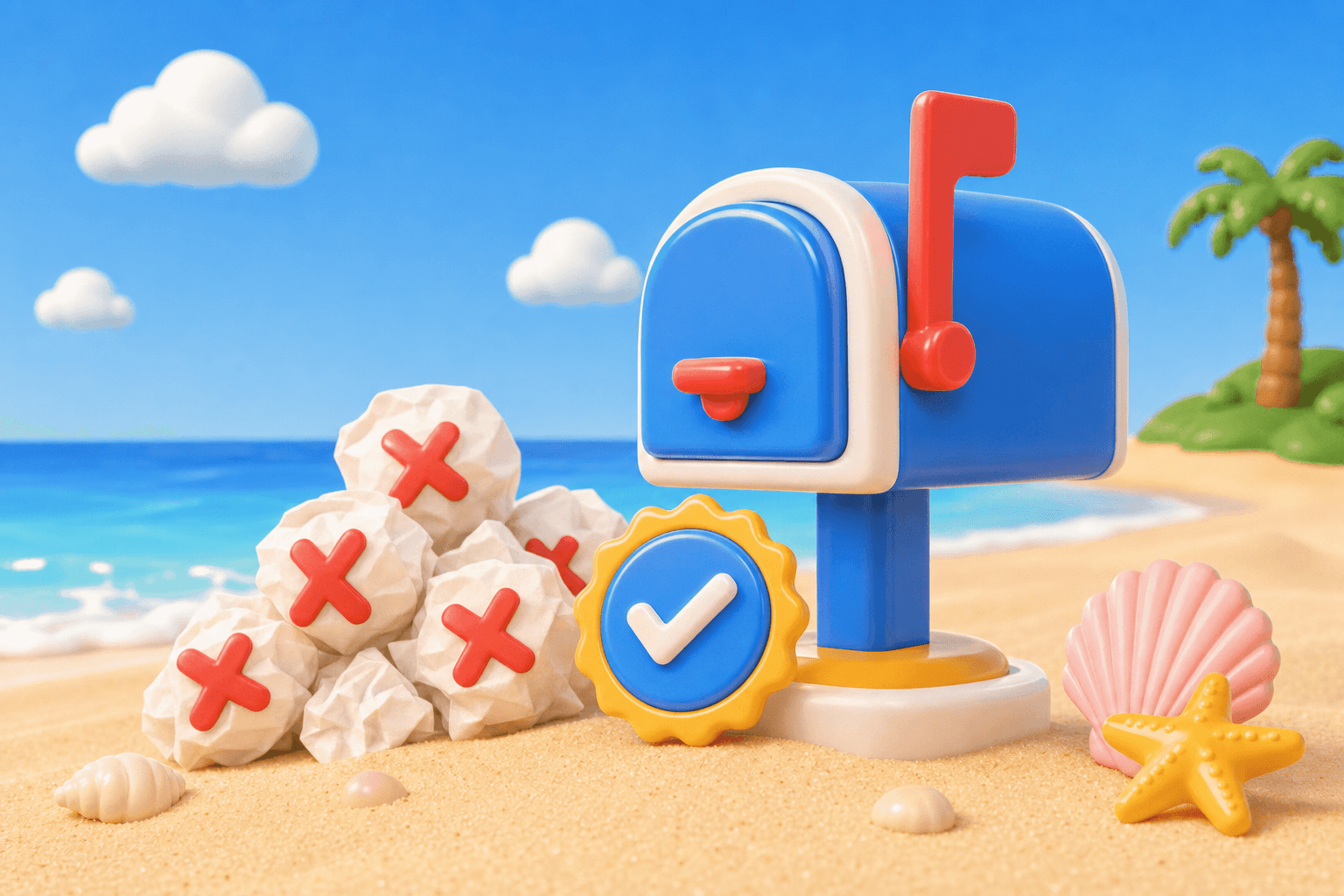 Yahoo mailbox with verification stamp and rejected signup forms